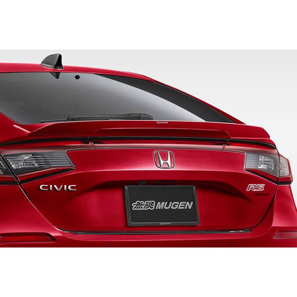 MUGEN 無限 テールゲートスポイラー プレミアムクリスタルレッド・メタリック シビック FL1 ...