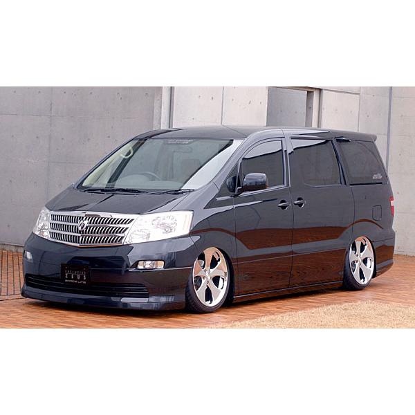 M'z SPEED 3点キット ブラックマイカ (209) FRP アルファード 10系 H14.5...