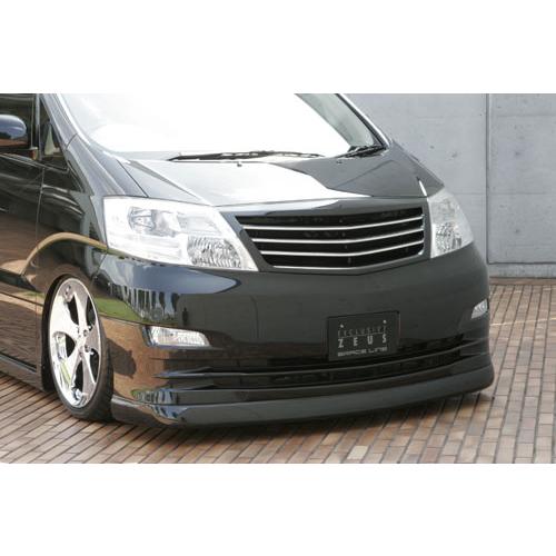 M'z SPEED フロントハーフスポイラー 未塗装 FRP アルファード 10系 H17.4〜H2...