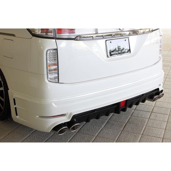 M'z SPEED リアアンダースポイラー(マフラー4本出し用) 塗分塗装(QAB/GAE) FRP...