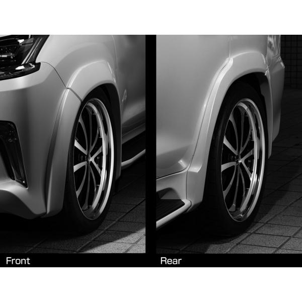 M'z SPEED オーバーフェンダー 未塗装 FRP レクサス LX570 URJ201W H27...