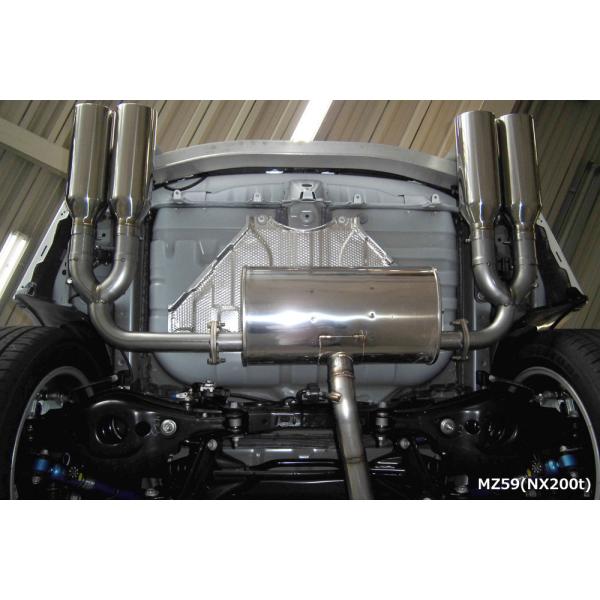 M'z SPEED エキゾーストシステム 左右4本出し (MZ59) レクサス NX300 10系 ...