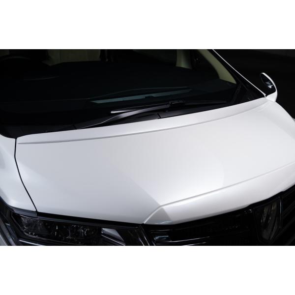 M'z SPEED ボンネットスポイラー ホワイト (070) FRP アルファードハイブリッド A...