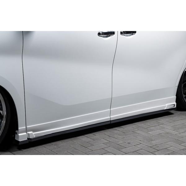 M'z SPEED サイドステップ ホワイトパールクリスタルシャイン (070) FRP アルファー...