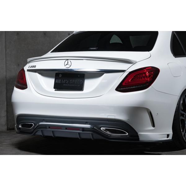 M'z SPEED リアアンダースポイラー 未塗装 FRP ベンツ Cクラス(W205) 20507...