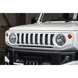 ジムニーjb64wグリル M'z SPEED JB64W ジムニー フロントグリル ZVR/ピュアホワイトパール