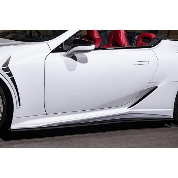 M'z SPEED サイドステップ 未塗装 FRP レクサス LC500h GWZ100 H29.4...