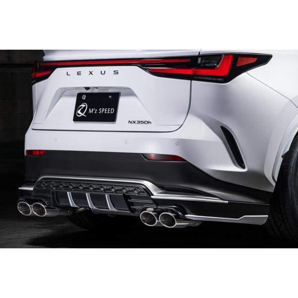 M'z SPEED リアアンダースポイラー 塗り分け塗装 (212/BK) AES レクサス NX3...