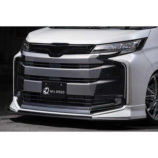 M'z SPEED フロントハーフスポイラー つや消しブラック AES ノア ZWR90W ZWR9...