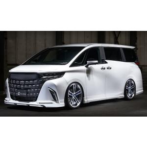 M'z SPEED 4点キット(マフラーレス用) 塗分塗装(202/BK) AES アルファード 4...