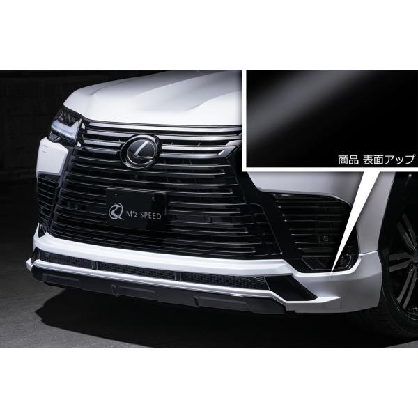 M'z SPEED フロントハーフスポイラー 塗り分け塗装 (085/BK) ABS レクサス LX...