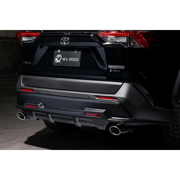 M'z SPEED リアバンパーガード つや消しブラック AES RAV4 AXAH54 MXAA5...