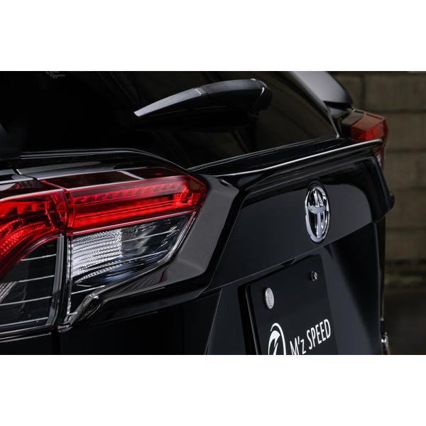M'z SPEED リアゲートスポイラー ピアノブラック ABS(表面アクリル) RAV4 AXAH...