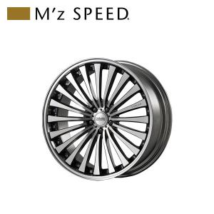 M'z SPEED J-TRIBAL 18×9.5J PCD100 4H +38 ブラック/ポリッシュ 18