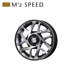M'z SPEED J.CARAT 17×6.5J PCD100 4H +48 ガラスブラック/ポリッシュ