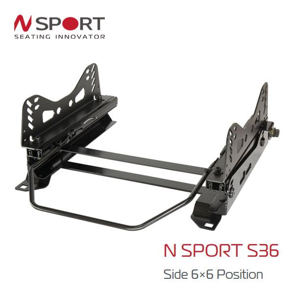 N SPORT シートレール 右席用 S36タイプ CITROEN C4 B55FW  (北海道・沖...