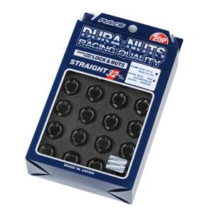 RAYS レイズ ジュラルミンロック＆ナット M12×P1.5 L32 レッド 