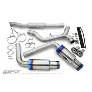 RSE リアルスピードエンジニアリング フルチタンマフラー タイプD (デュアル) WRX S4 V...