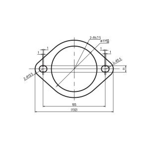 SARD サード マフラーパーツ ガスケット 76.3φ用 ランサーエボリューション 10 CZ4A H19.10〜 4B11 IN/OUT｜auto-craft