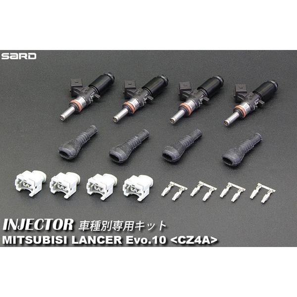 SARD サード 車種別専用インジェクター 900cc 黒 ランサーエボリューション 10 CZ4A...