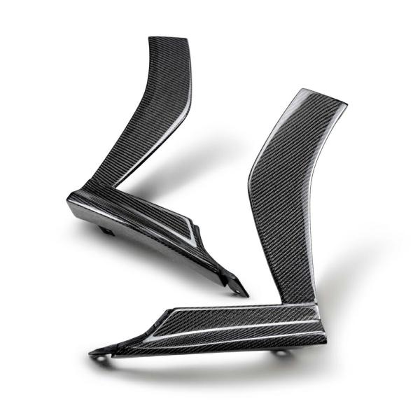 SEIBON セイボン カーボンフロントバンパーホイールアーチガーニッシュ 光沢仕上げ スバル WR...