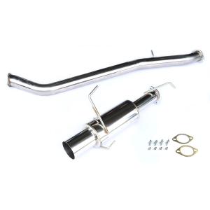 S14 シルビア SR20DET ターボ用 直管デュアル出しマフラー SAMURAI