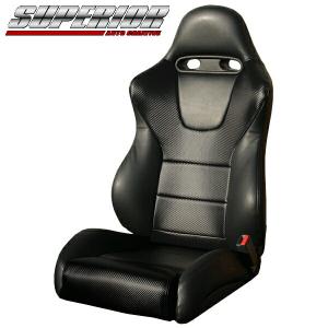 スーペリア RECARO レカロ SPORT JC用 カーボンルックシートカバー