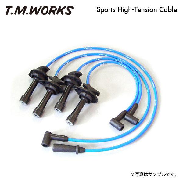 T.M.WORKS スポーツハイテンションケーブル  インプレッサ GC8 H10.9〜H12.7 ...
