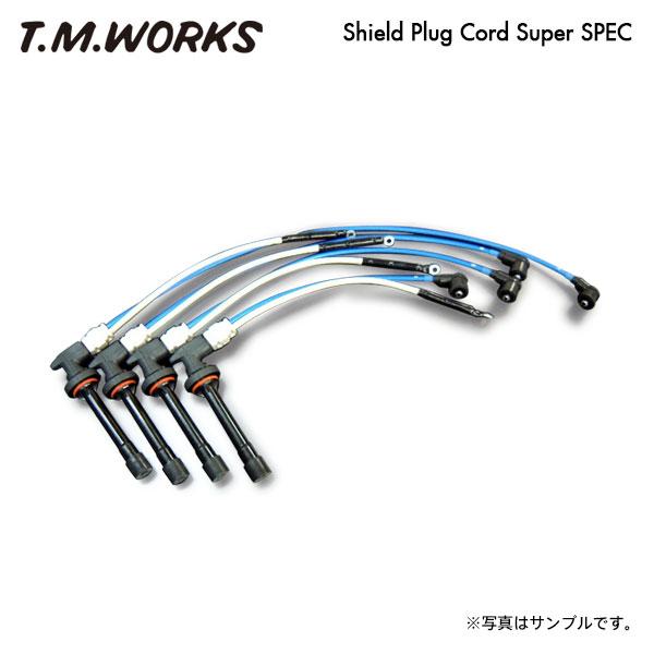 T.M.WORKS シールドプラグコード スーパースペック  サニー HB14 H6.5〜H9.8 ...