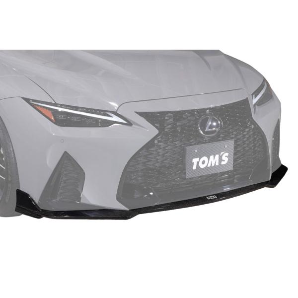 TOM'S フロントディフューザー ウェットカーボン製 IS500 USE30 R4.8〜 個人宅配...