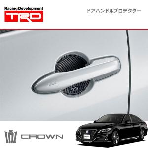 TRD ドアハンドルプロテクター ブラック 2枚セット クラウン ARS220 AZSH20 AZSH21 GWS224 18/6〜20/11