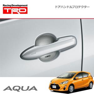 TRD ドアハンドルプロテクター ブラック 2枚セット アクア NHP10 14/12