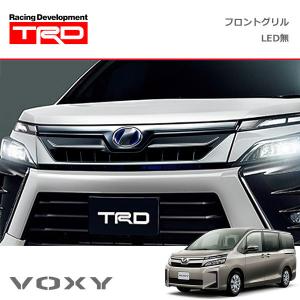 TRD フロントグリル(LED無) 未塗装 ヴォクシー ZRR80G ZRR85G ZWR80G 18/06〜19/01 除くプレミアムホーン(純正用品)付車