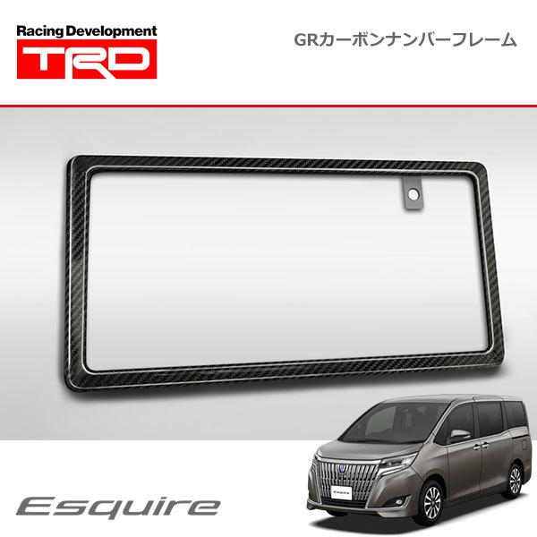 TRD カーボンナンバーフレーム リヤ用 エスクァイア ZRR80G ZRR85G ZWR80G 2...