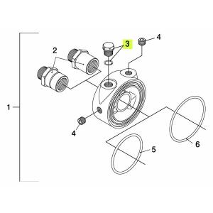 TRUST トラスト 油圧・油温センサーアタッチメント補修パーツ#3 M12 プラグユニオン M12×P1.25 (STDタイプ 現行型ダブルOリングモデル)｜auto-craft