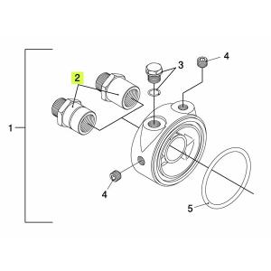 TRUST トラスト 油圧・油温センサーアタッチメント補修パーツ#2 センターボルト 3/4×16UNF / 3/4×16UNF (STDタイプ 初期型シングルOリングモデル(Oリング小))｜auto-craft