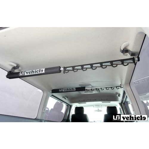 UIvehicle ロッドホルダー 標準セット (6本) グレー ハイエース 200系 標準ボディ ...