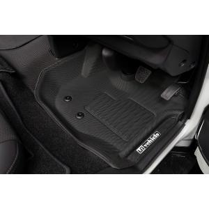 ハイエース　フロアマット　（ワイド用）UI-vehicle（ユーアイビークル） ハイエース 3Dラバーマット ワイドボディ用フロアマット フロント3