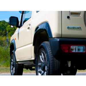 GBASE スタイリッシュオーバーフェンダー TYPE-2 FRP製 黒ゲルコート仕上げ ジムニー JB64W 2018年7月〜の商品画像