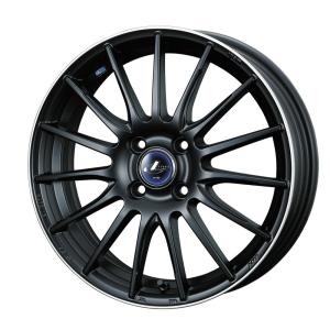 M'z SPEED J.CARAT 17×6.5J PCD100 4H +48 ガラスブラック/ポリッシュ