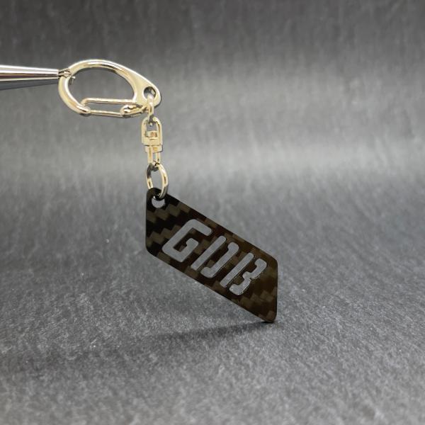 ドライカーボン 型式  キーホルダー スバル インプレッサ WRX STI GC8/GDB/GRB/...