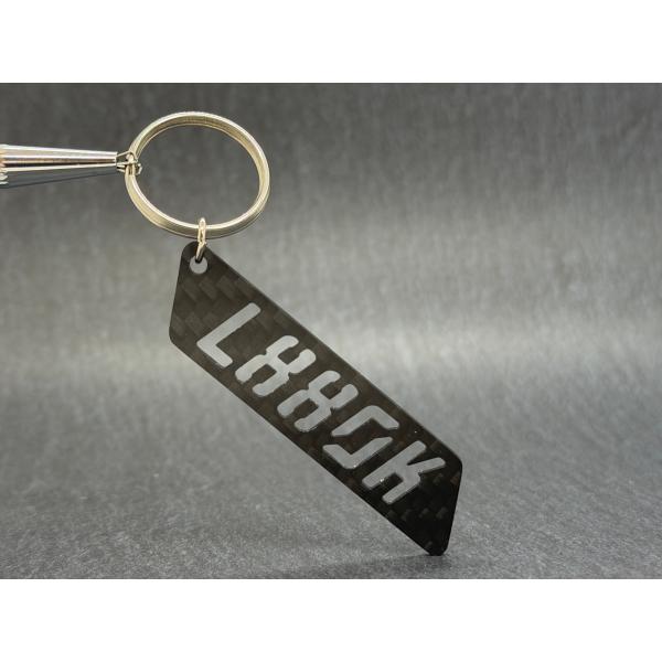 ドライカーボン 型式 キーホルダー L880K/LA400K ダイハツ コペン