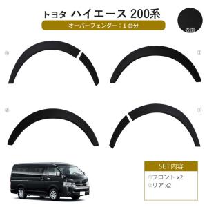未開封 ハイエース オーバーフェンダー 6Pセット ワイドフェンダー