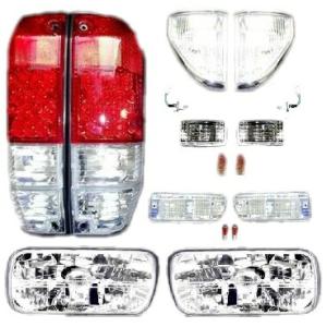 トヨタ ランクル プラド 78 ヘッドライト &amp; コーナー &amp; ウィンカー &amp; LED テールランプ...