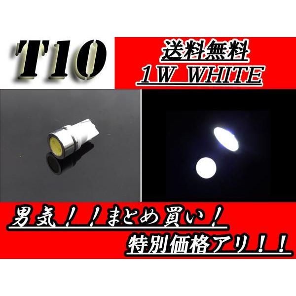 T13バルブ ホワイト 1W 2Chipウェッジ LED/SMD 送料無料