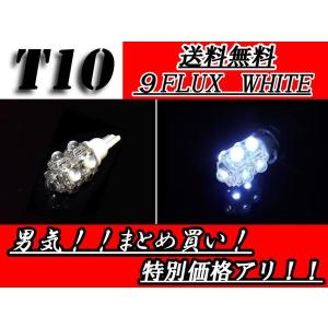 T16バルブ 9発ホワイト 9FLUXウェッジ LED/SMD 送料無料｜auto-parts-jp