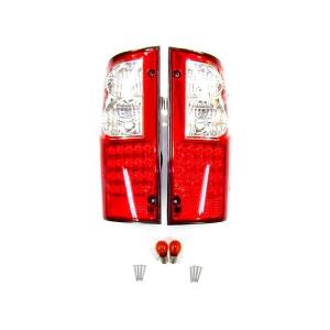 ランクル 80 81 LED クリスタル コンビ テール ランプ ベンツ風 左右