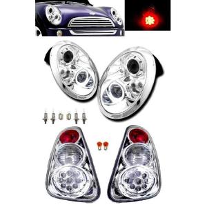 送料無料 MINI ミニ R50 R52 R53 LED ヘッドライト イカリング