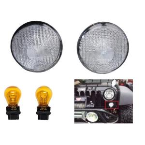 JEEP JK ラングラーフロント グリル 用 LED ウィンカー スモーク