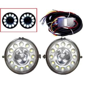 ミニ MINI R58 R59 R60 DRL LEDデイライトフォグランプ 銀 送料無料｜auto-parts-jp